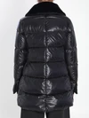 light puffer with collar ecofur