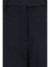 straight-leg wool-blend pants