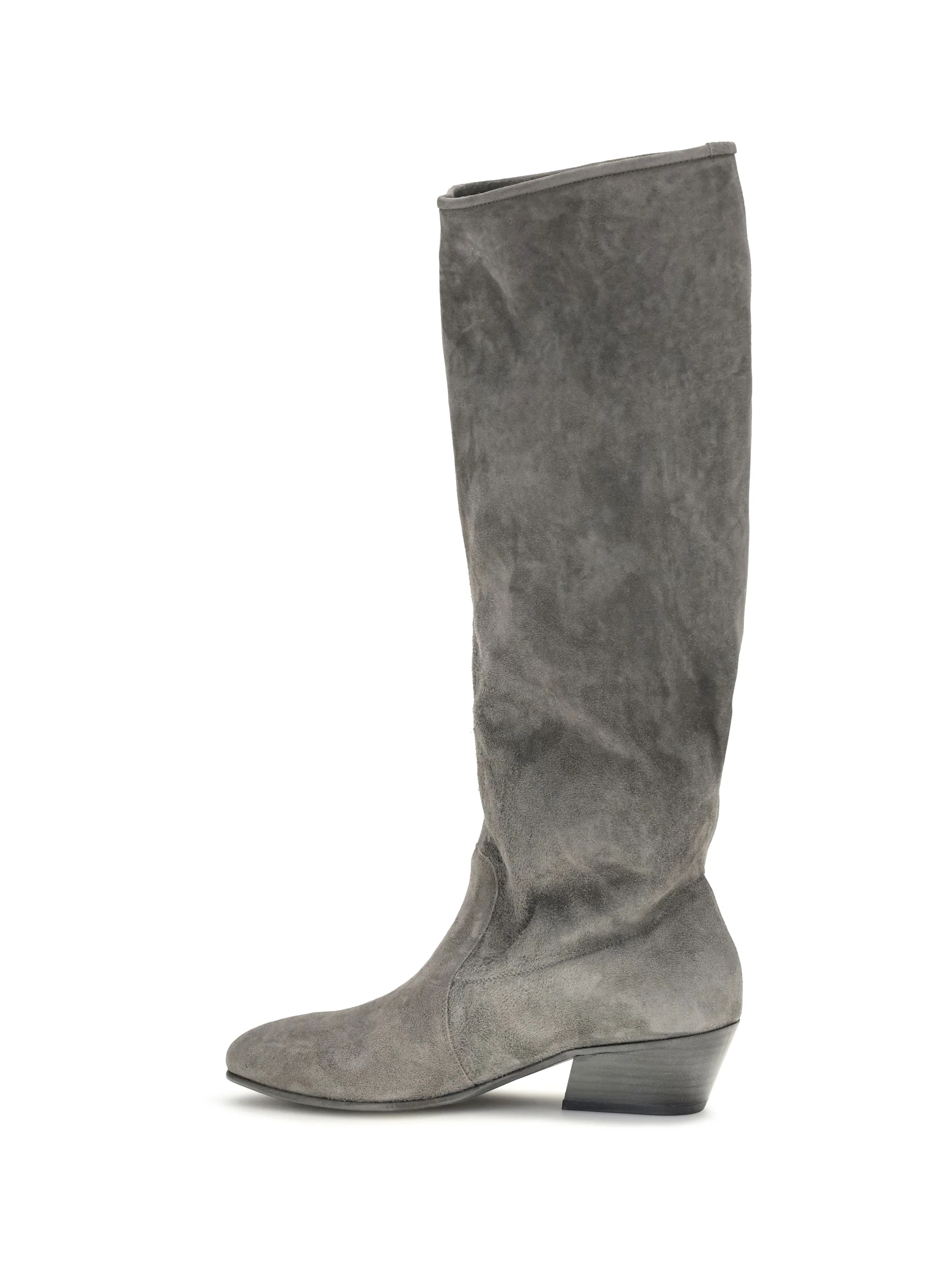 high suede boots