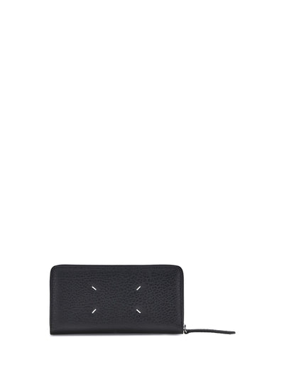 four stitches wallet with three-sided zip