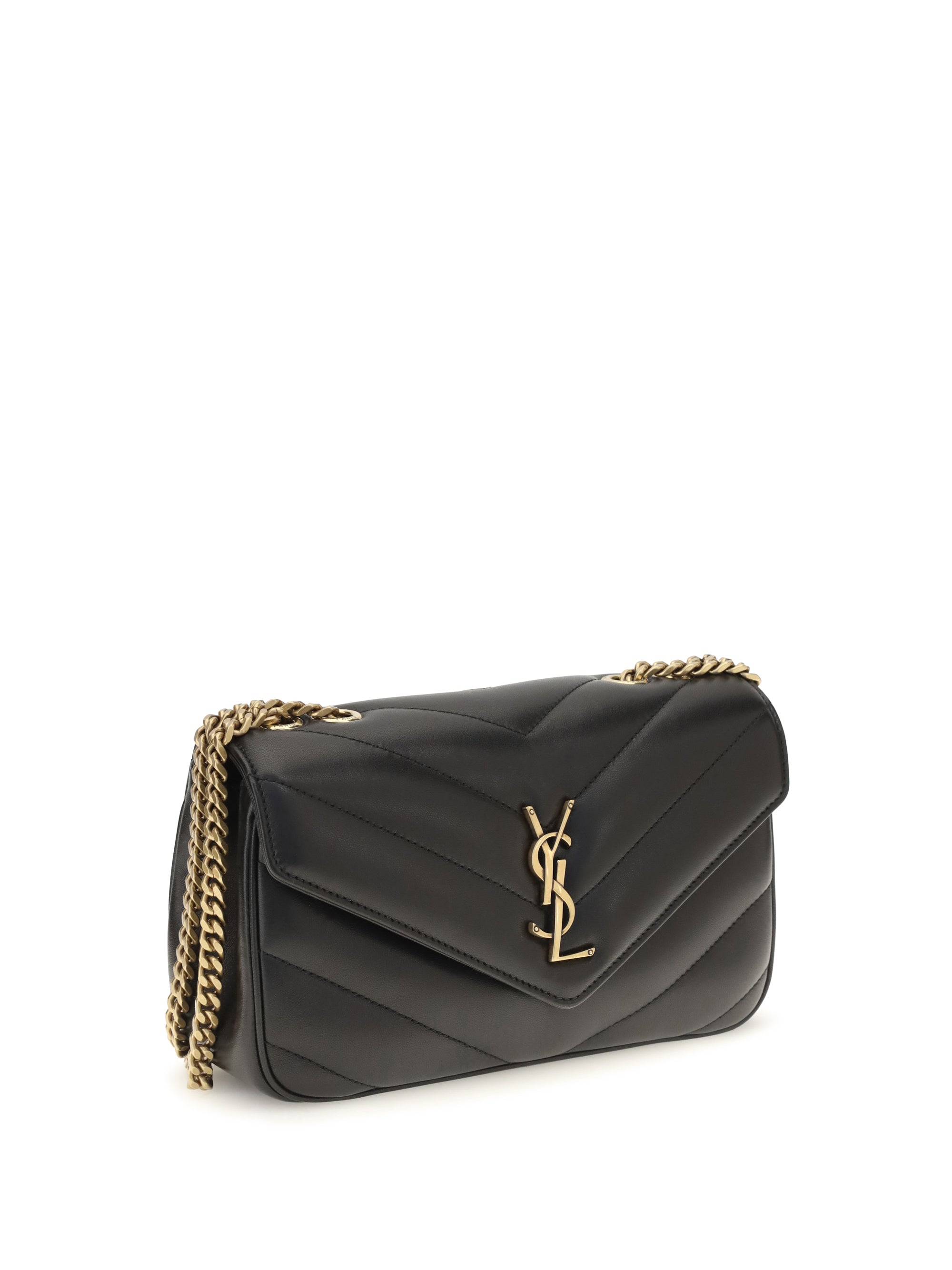 SAINT LAURENT OS loulou leather crossbody bag