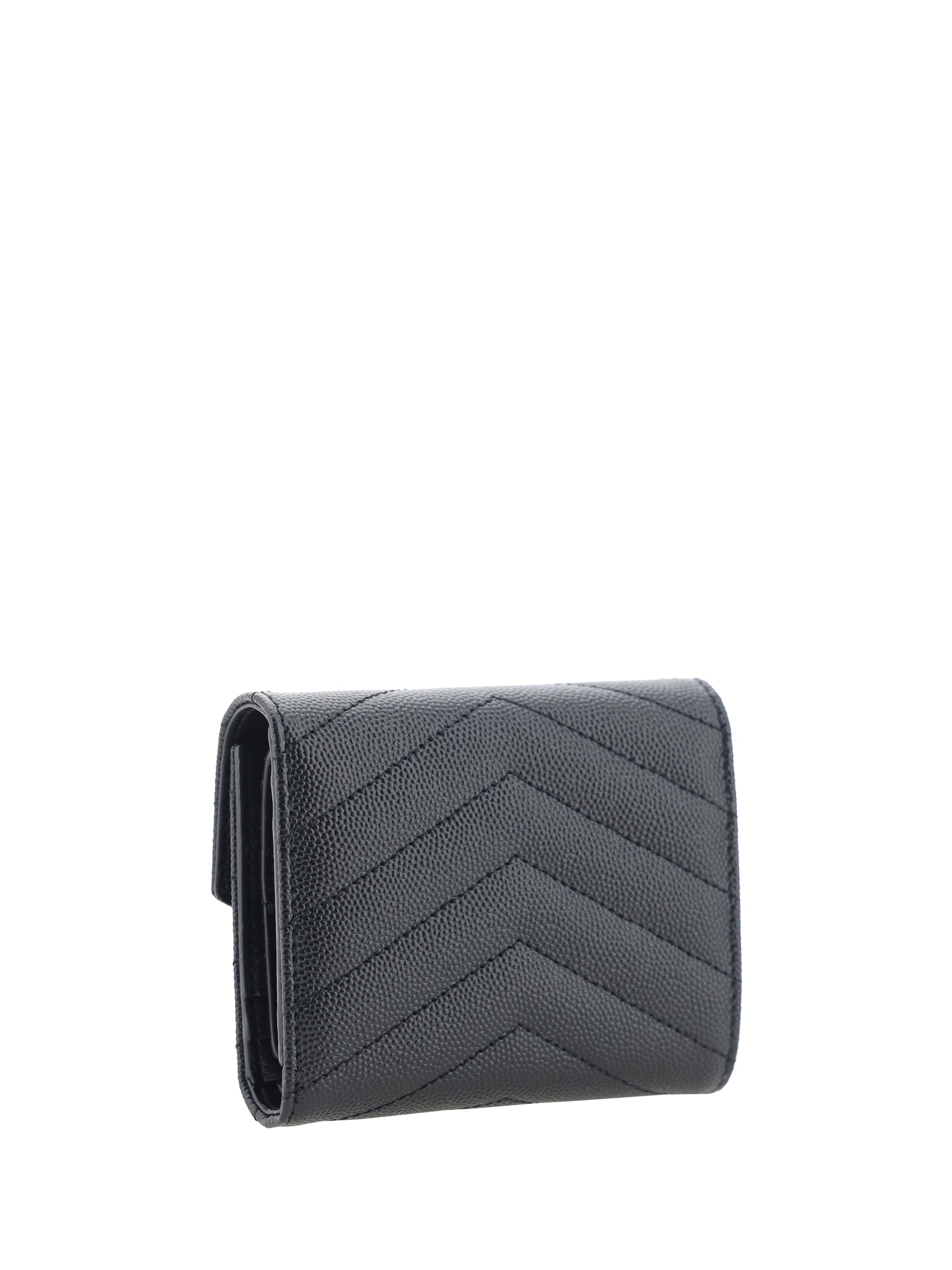 SAINT LAURENT OS cassandre leather wallet