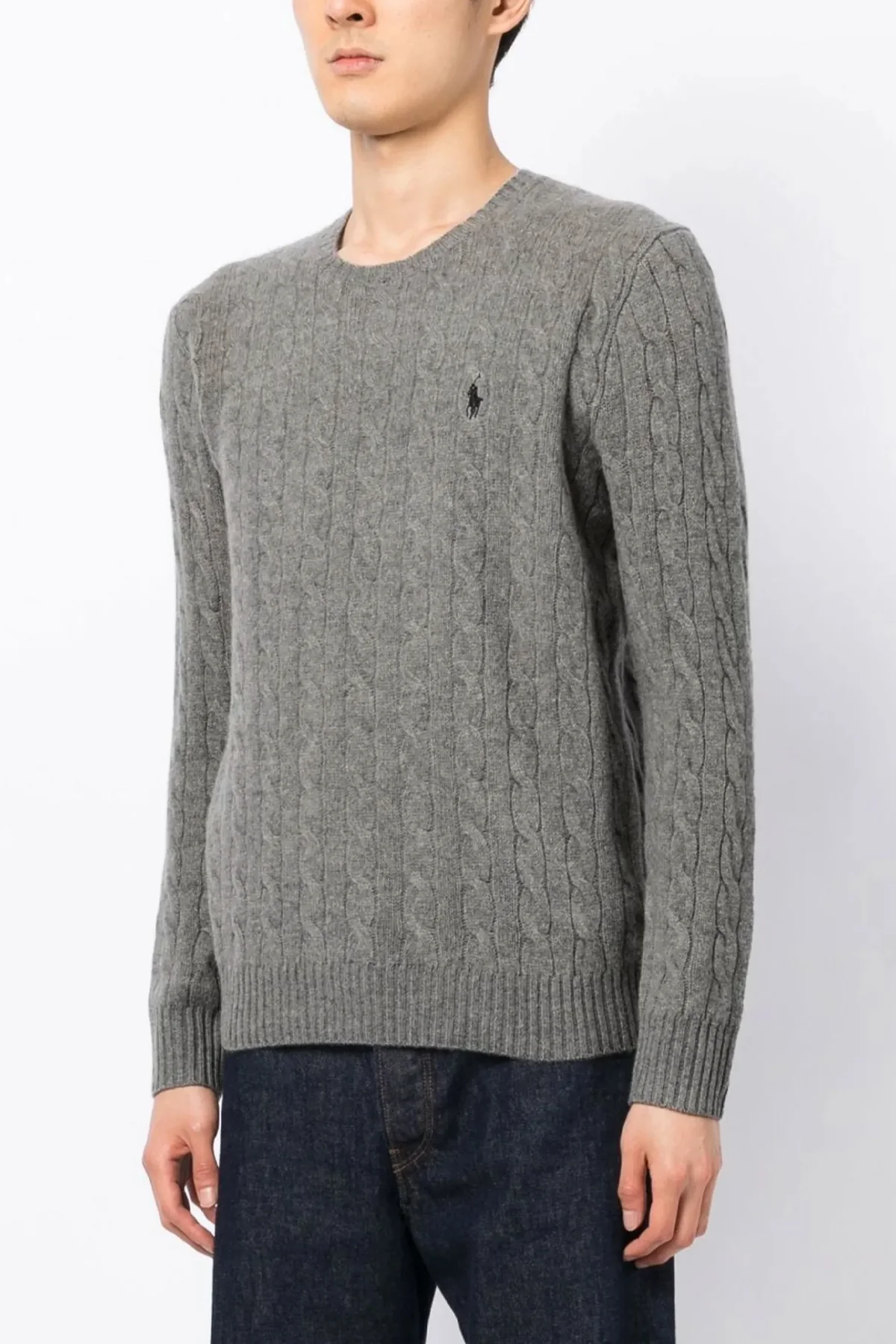 braided wool and cashmere blend sweater