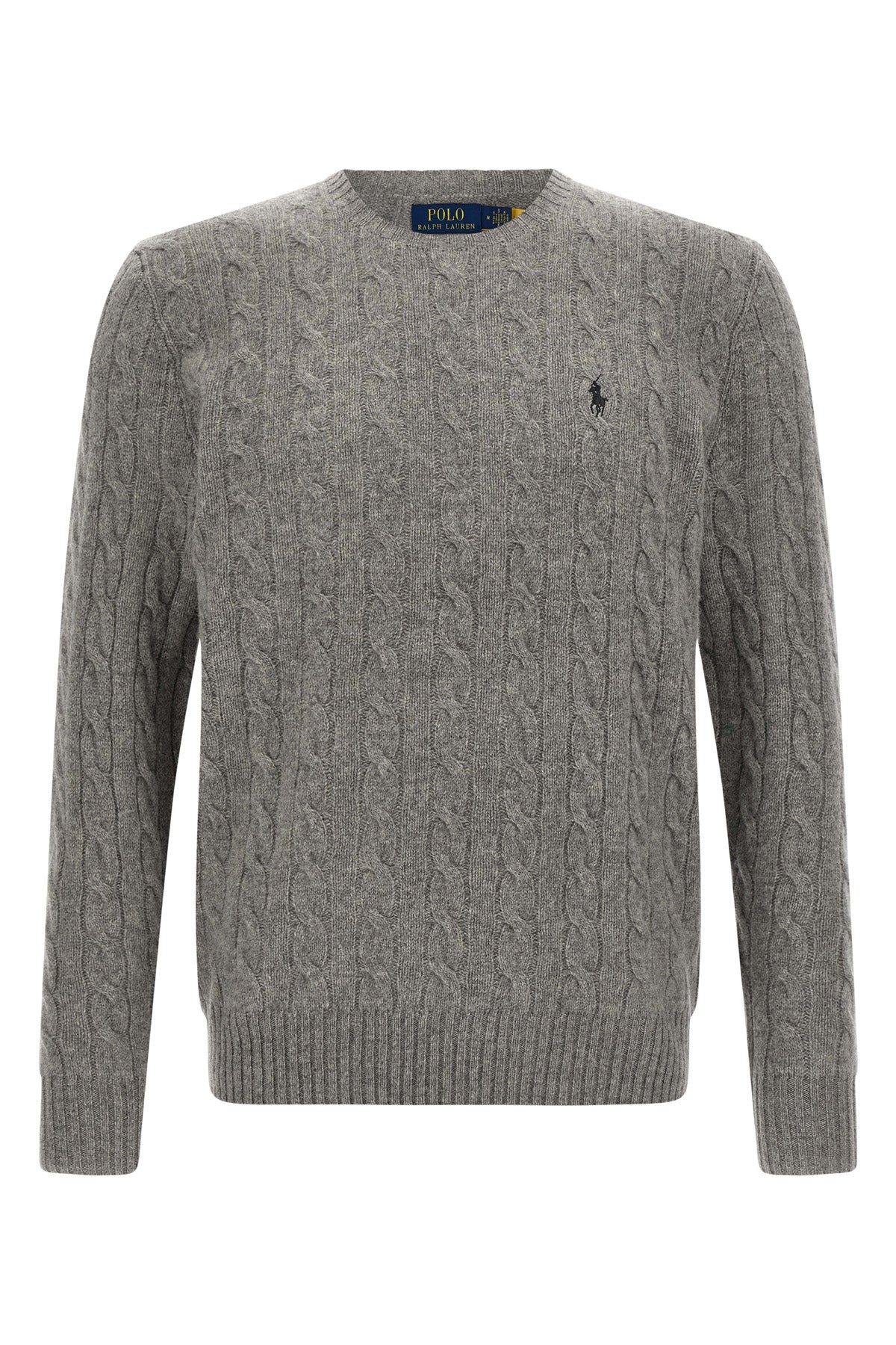 POLO RALPH LAUREN L braided wool and cashmere blend sweater