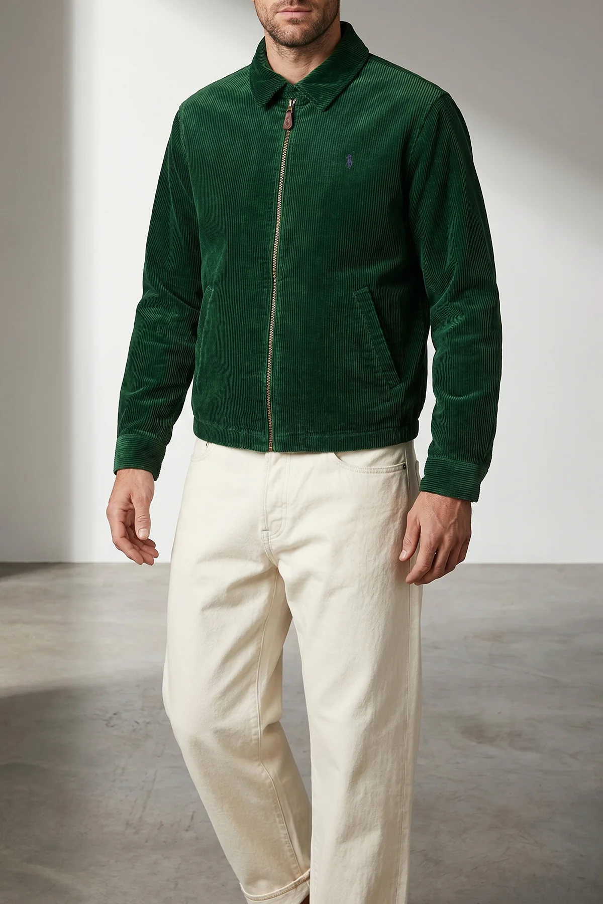 garment-dyed wide corduroy wynton jacket