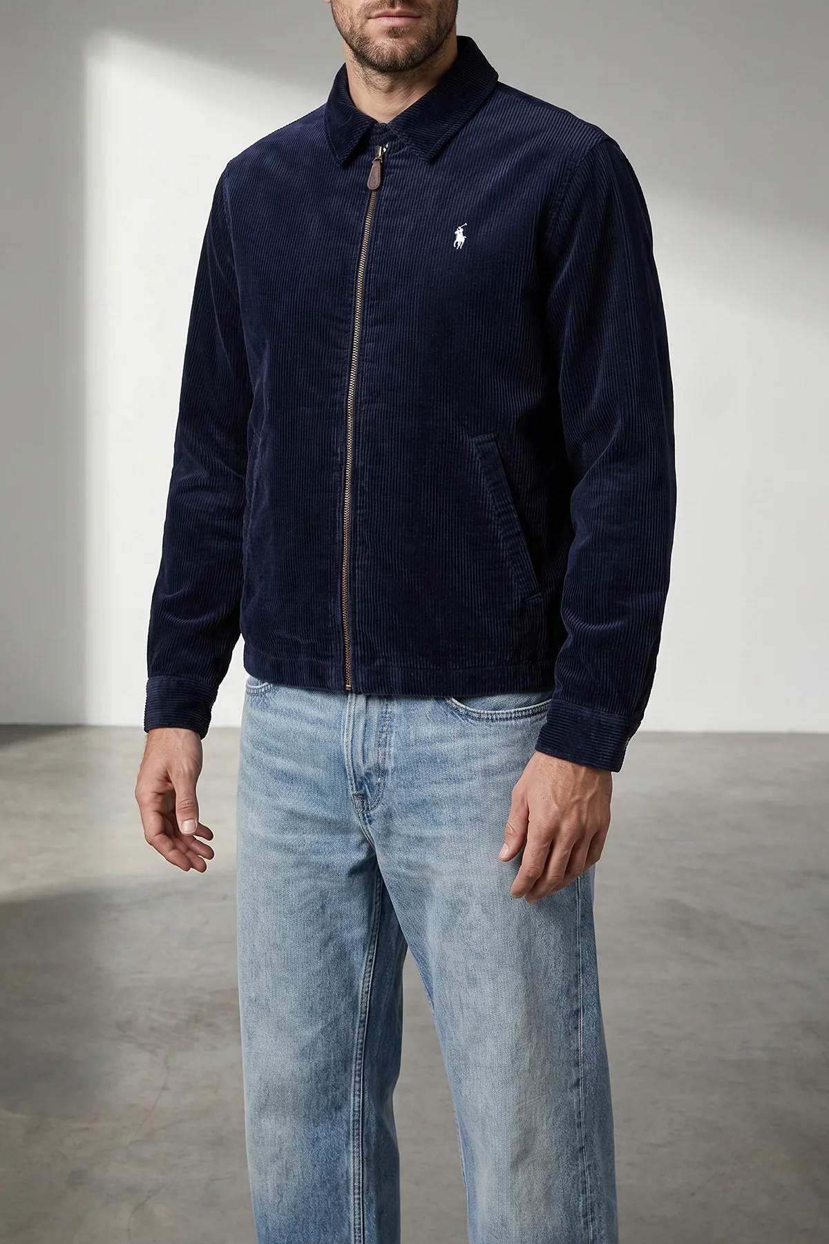 garment-dyed wide corduroy wynton jacket