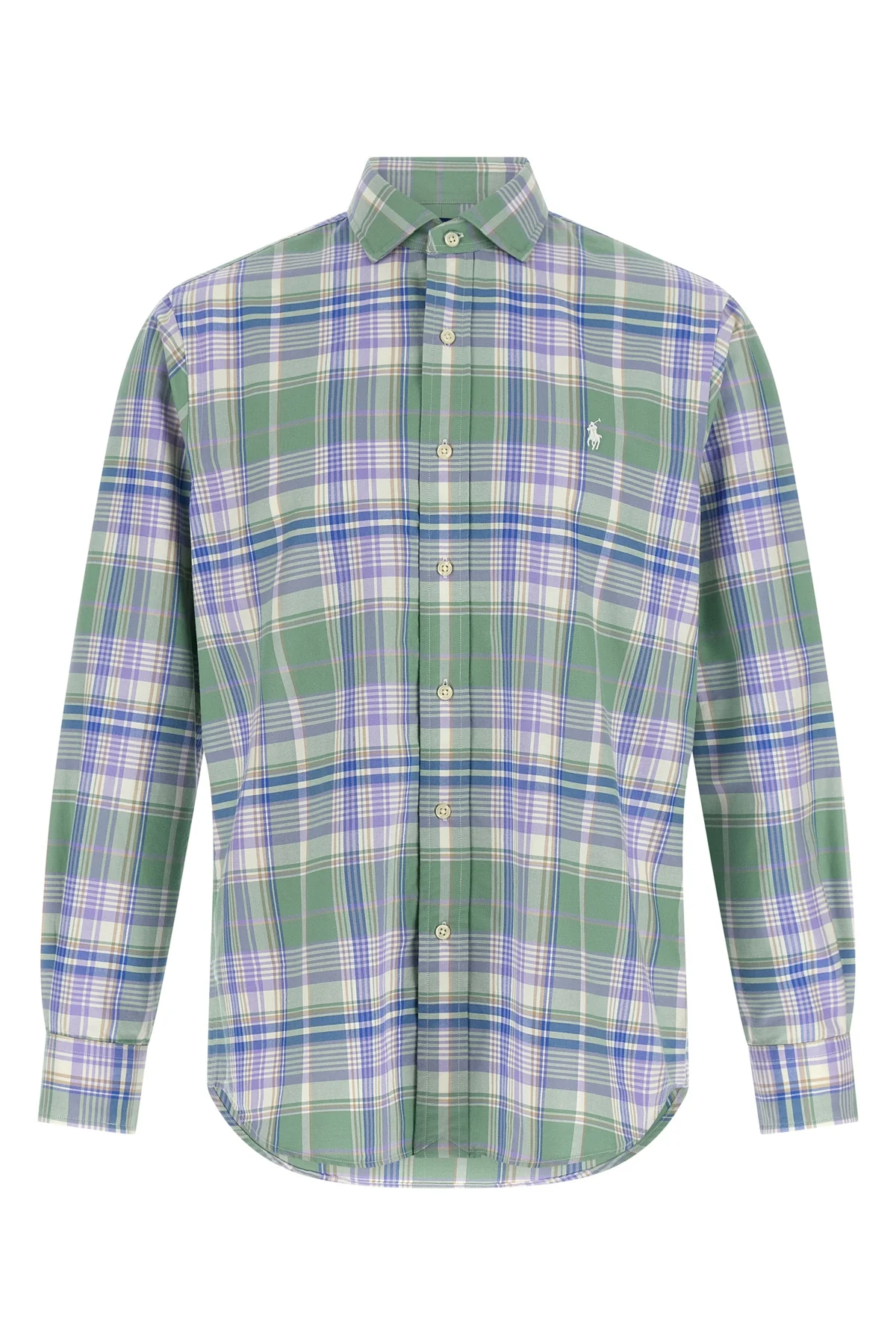 checkered oxford cotton shirt
