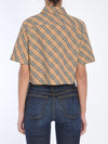 check cropped shirt