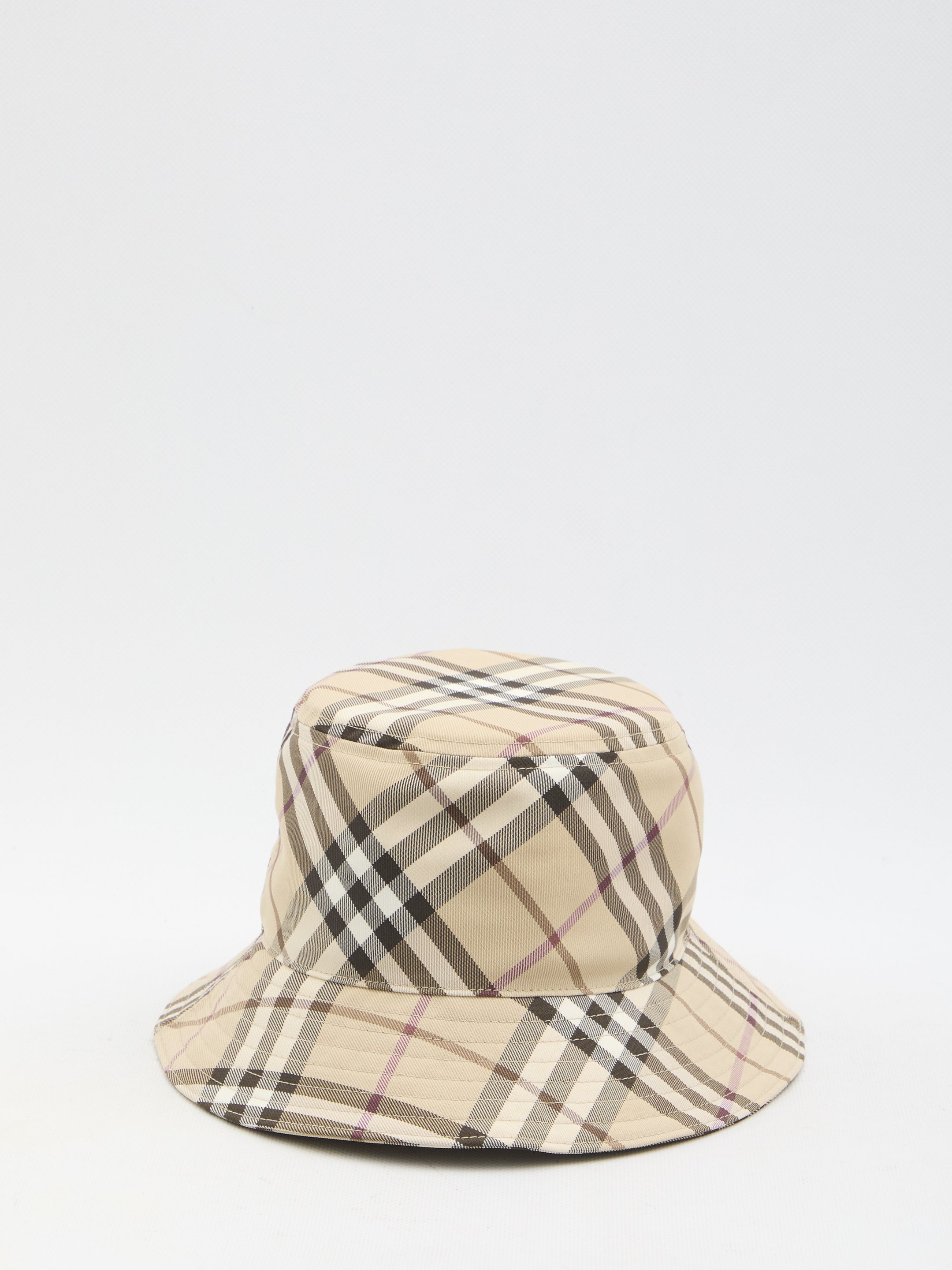 BURBERRY S check bucket hat