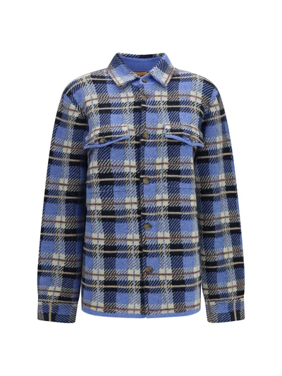 checked cashmere shirt