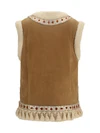 suede and fur vest