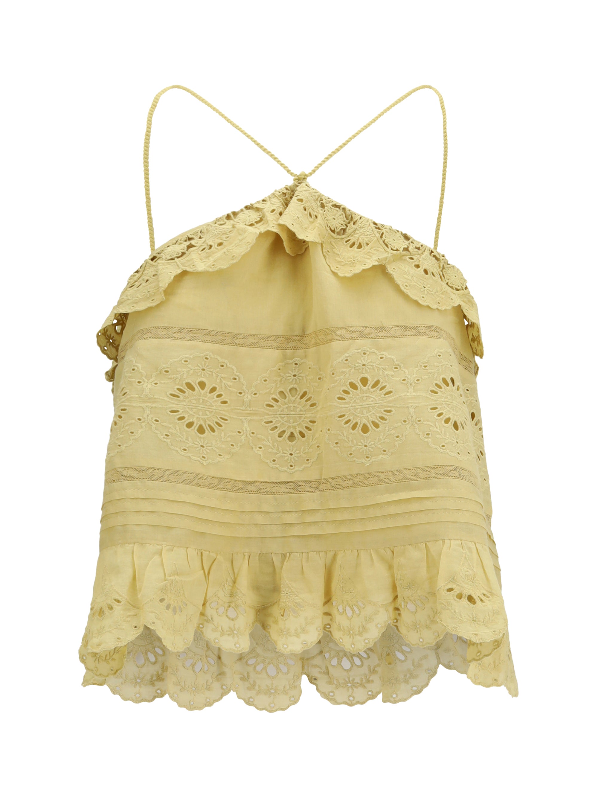 MARANT ETOILE 38 prisha ruffle top 