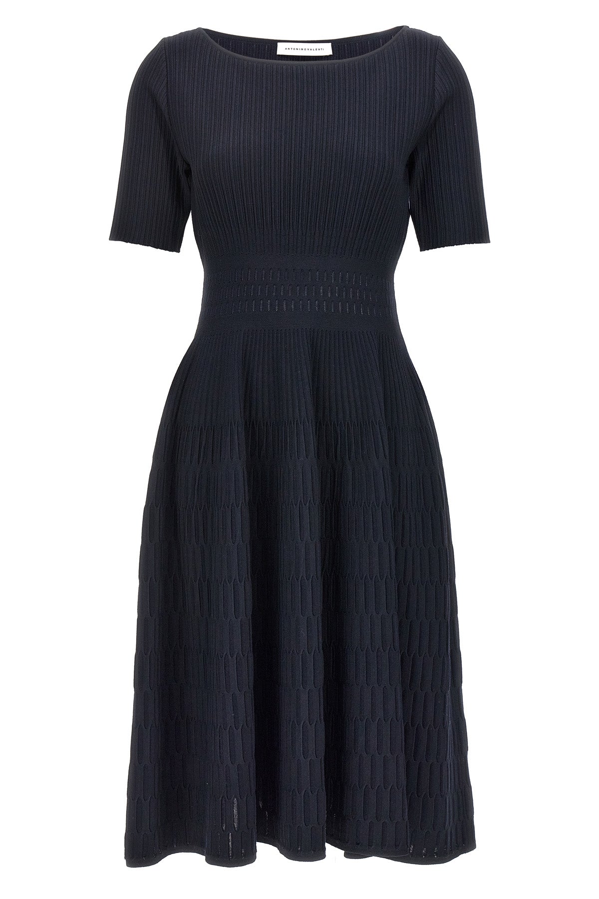 ANTONINO VALENTI 38 hela dress in stretch textured fabric