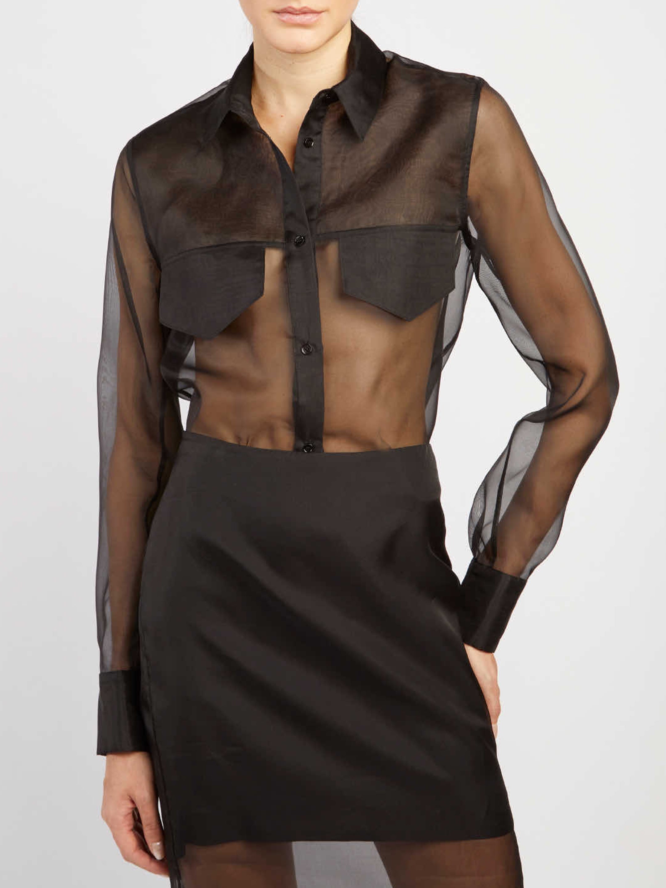 FEDERICA TOSI 40 silk organza shirt