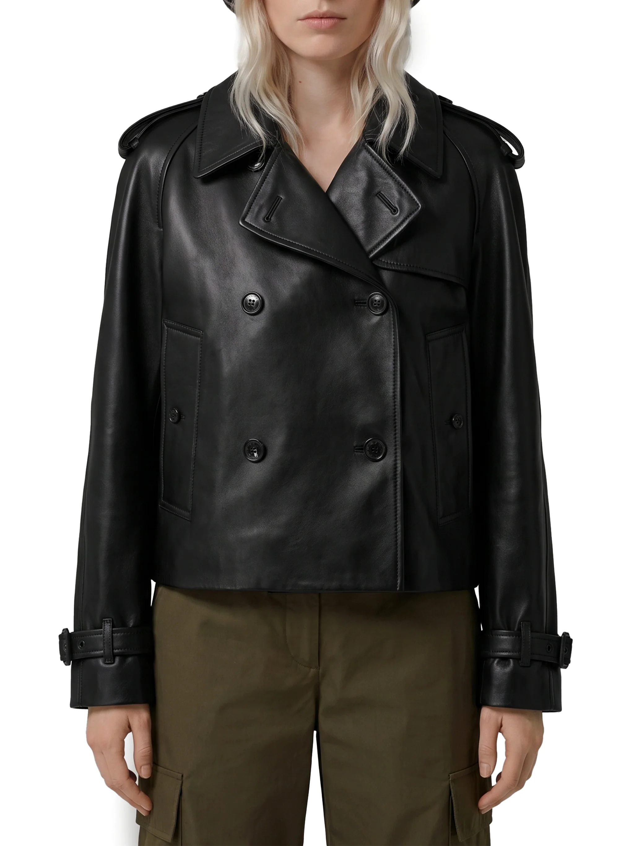 mayfair short trench coat