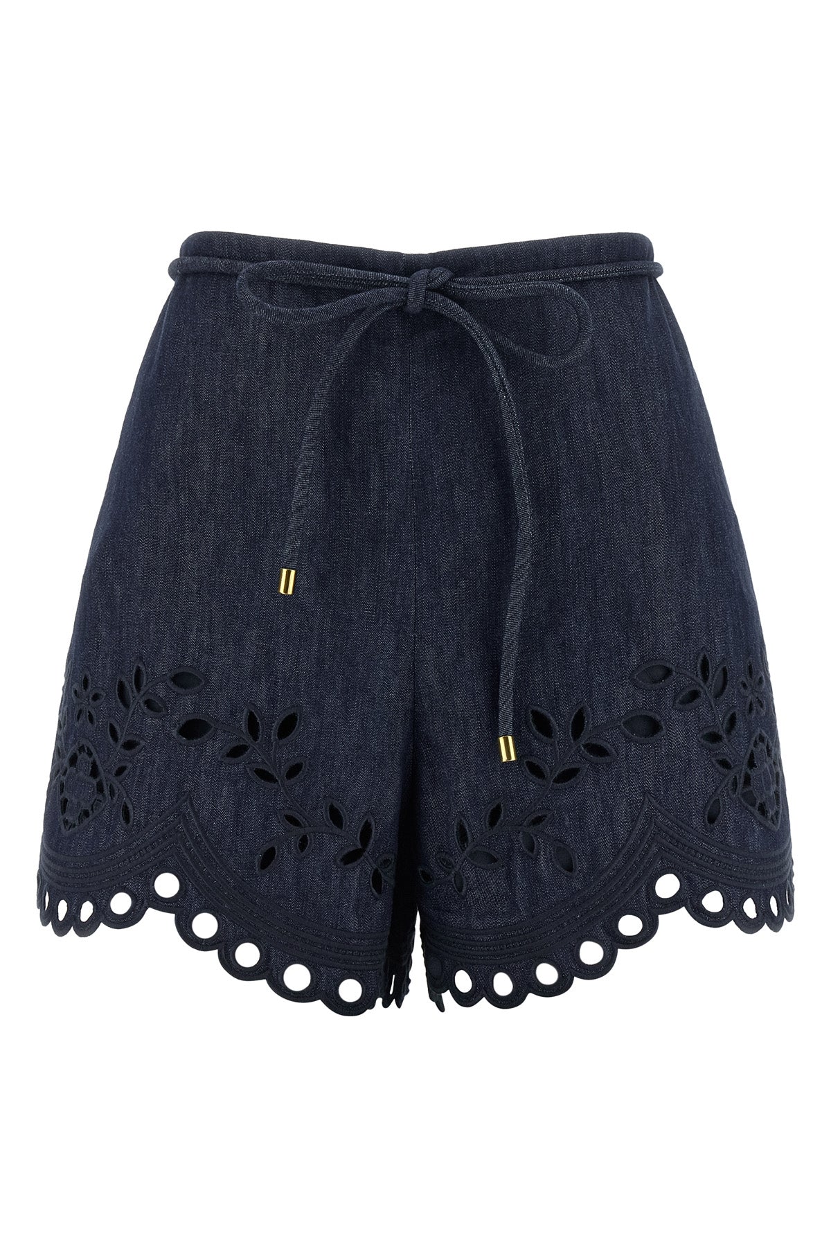 ZIMMERMANN 1 mahon cotton denim shorts