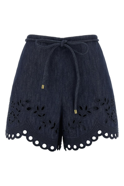 mahon cotton denim shorts