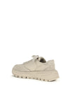 suede and re-nylon sneakers