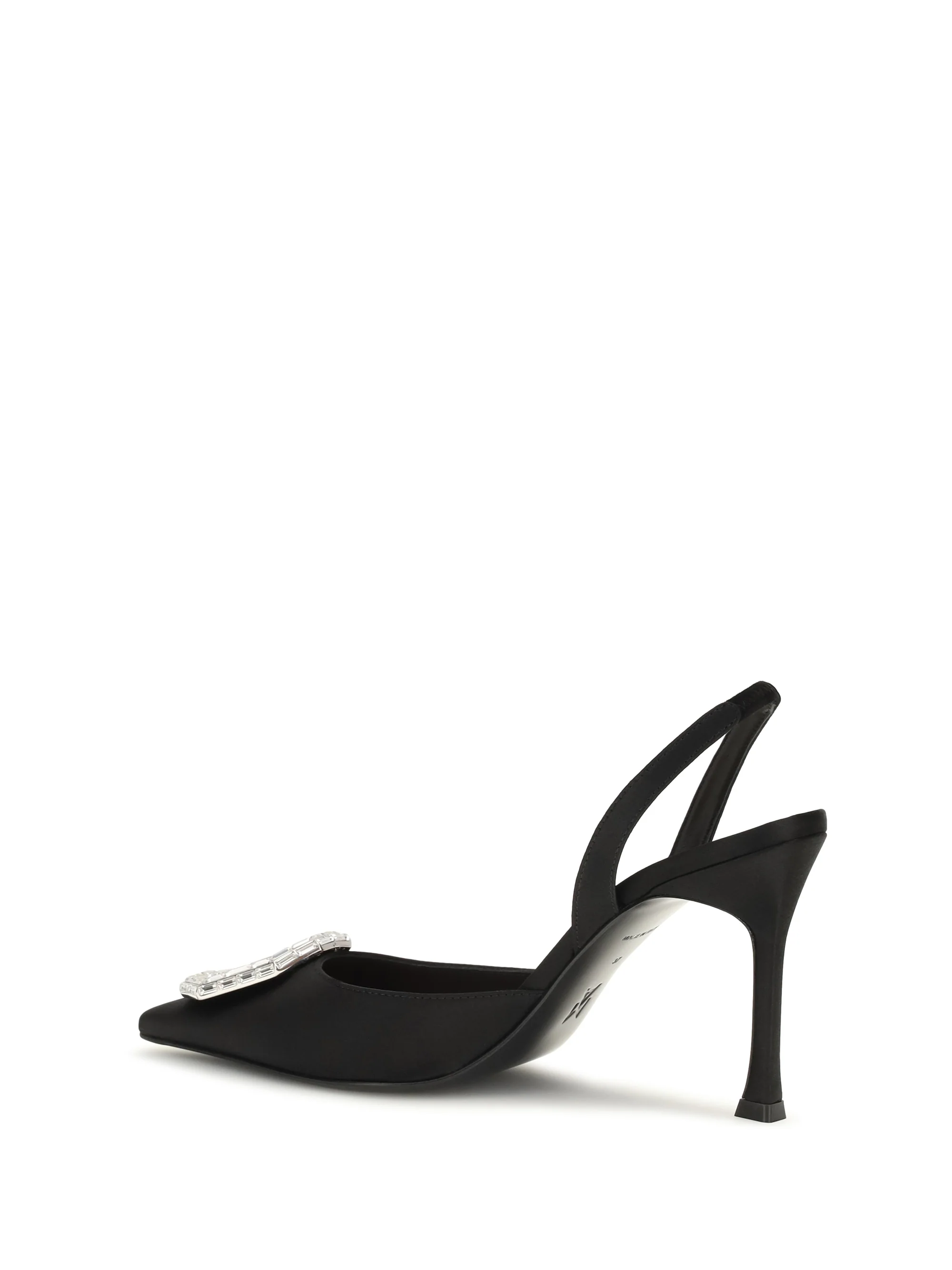 camelia satin slingback pumps