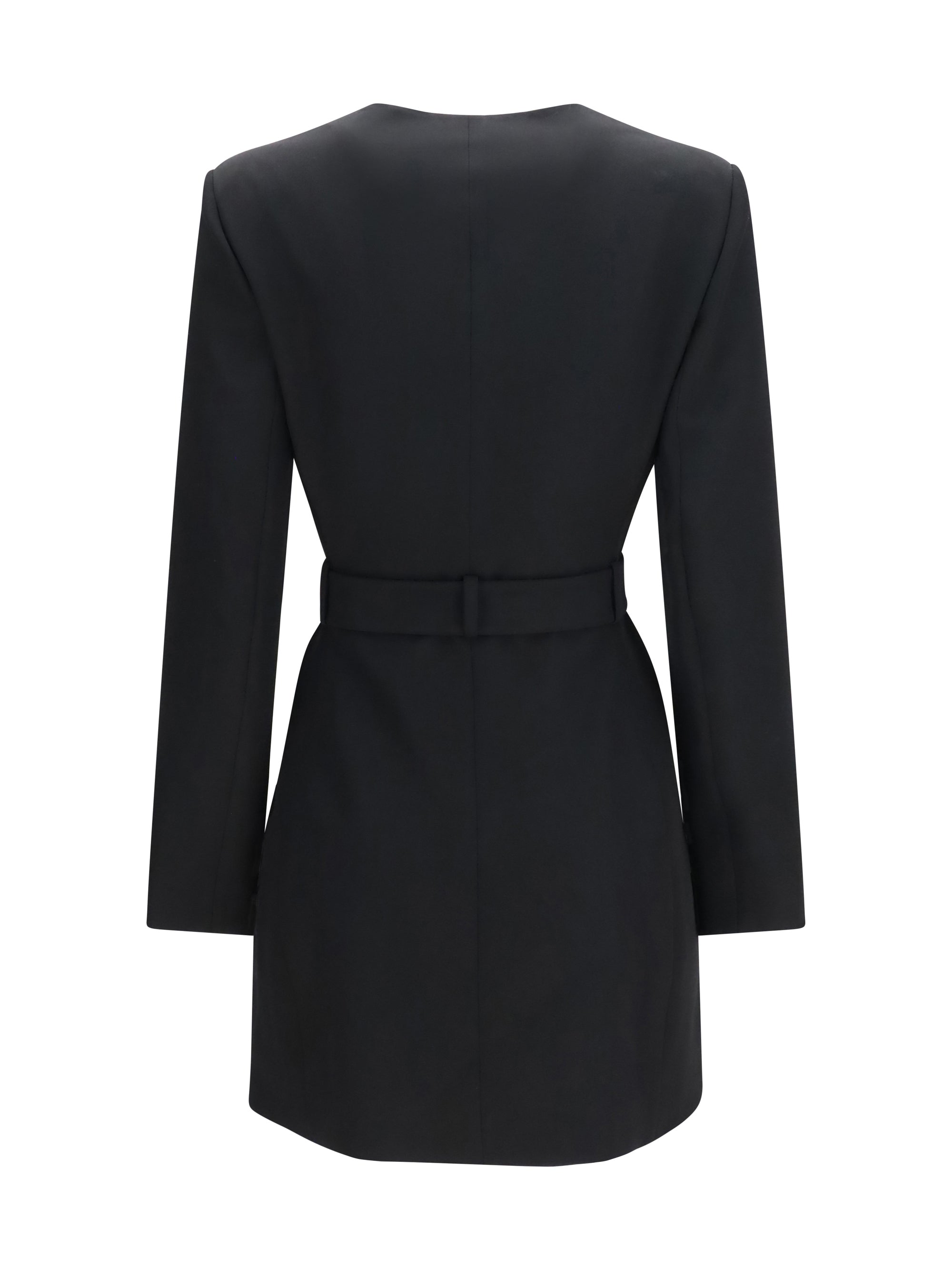 BALMAIN 36 grain de poudre blazer with belt