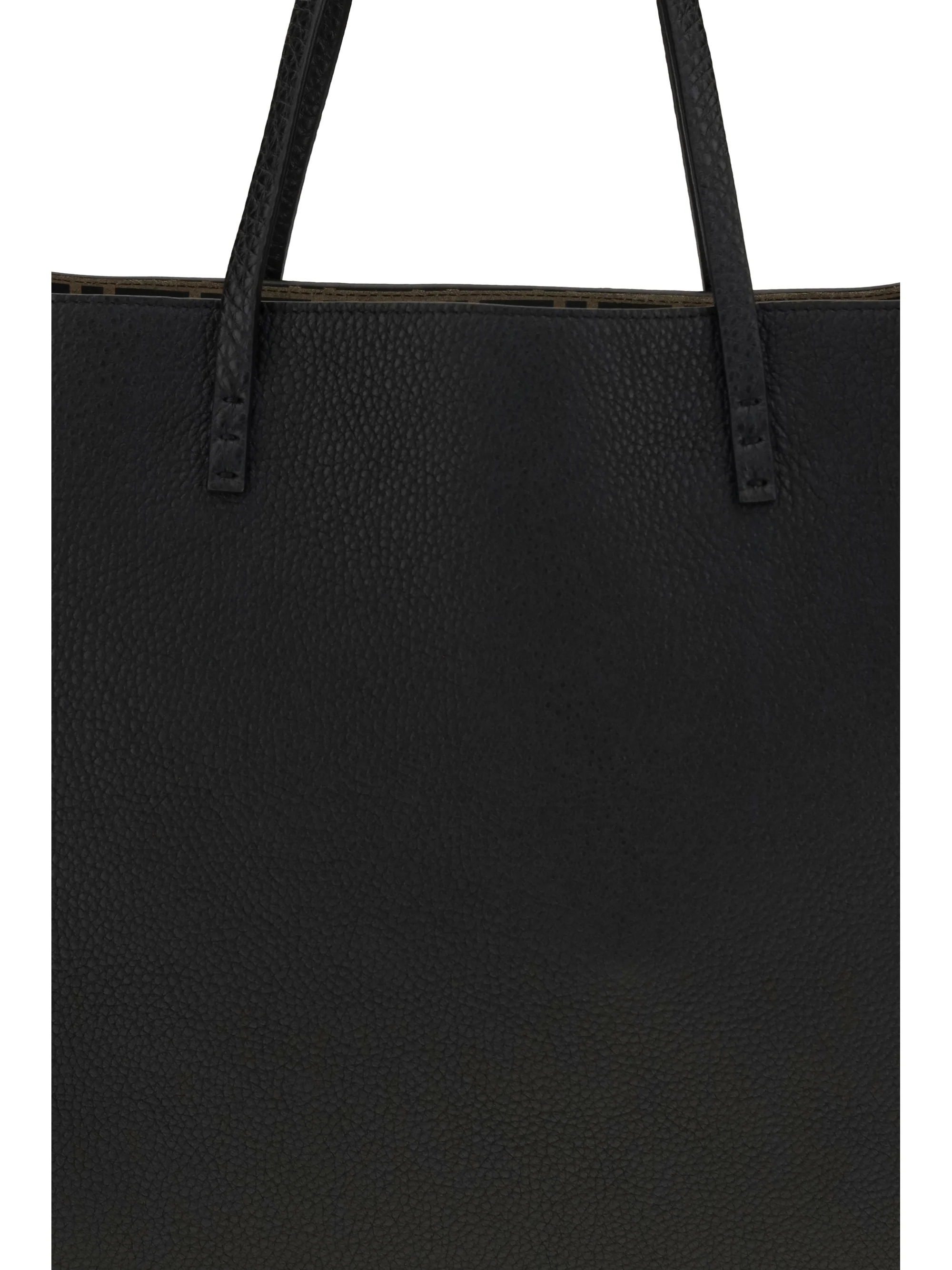 medium roll roman leather shopping bag