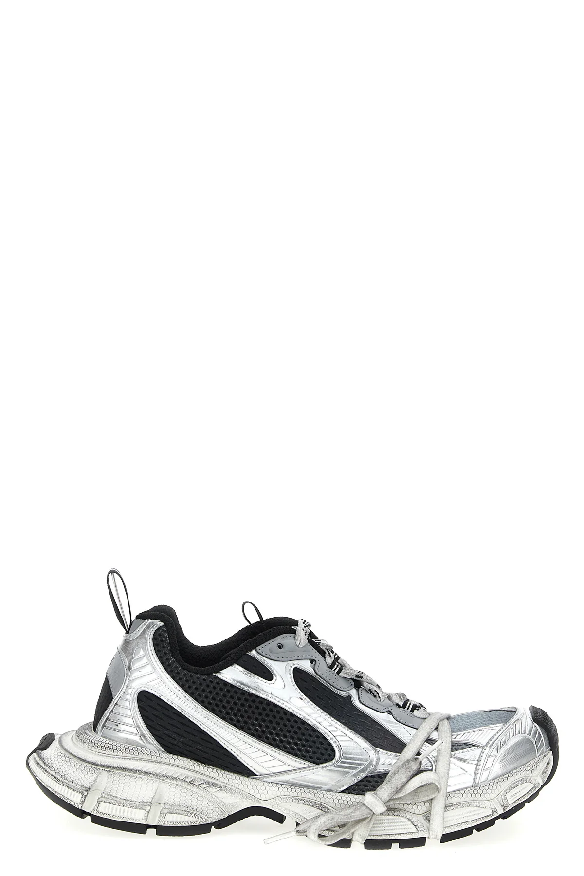 BALENCIAGA 43 3xl used-effect mesh and polyurethane sneakers