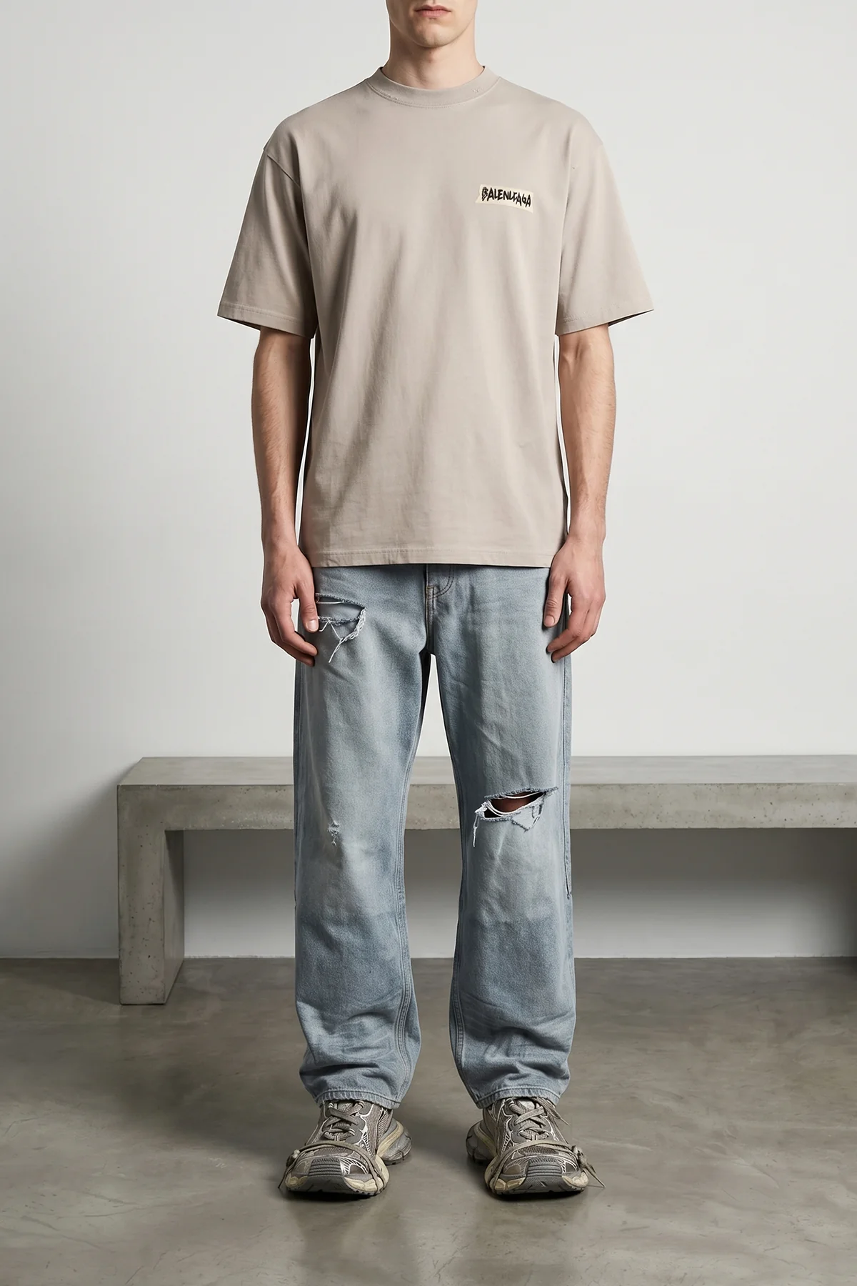 BALENCIAGA 40 3xl sneakers in mesh fabric and polyurethane