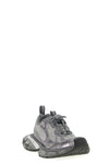 3xl used-effect mesh and polyurethane sneakers