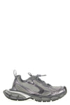 3xl used-effect mesh and polyurethane sneakers