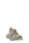 3xl used-effect mesh and polyurethane sneakers