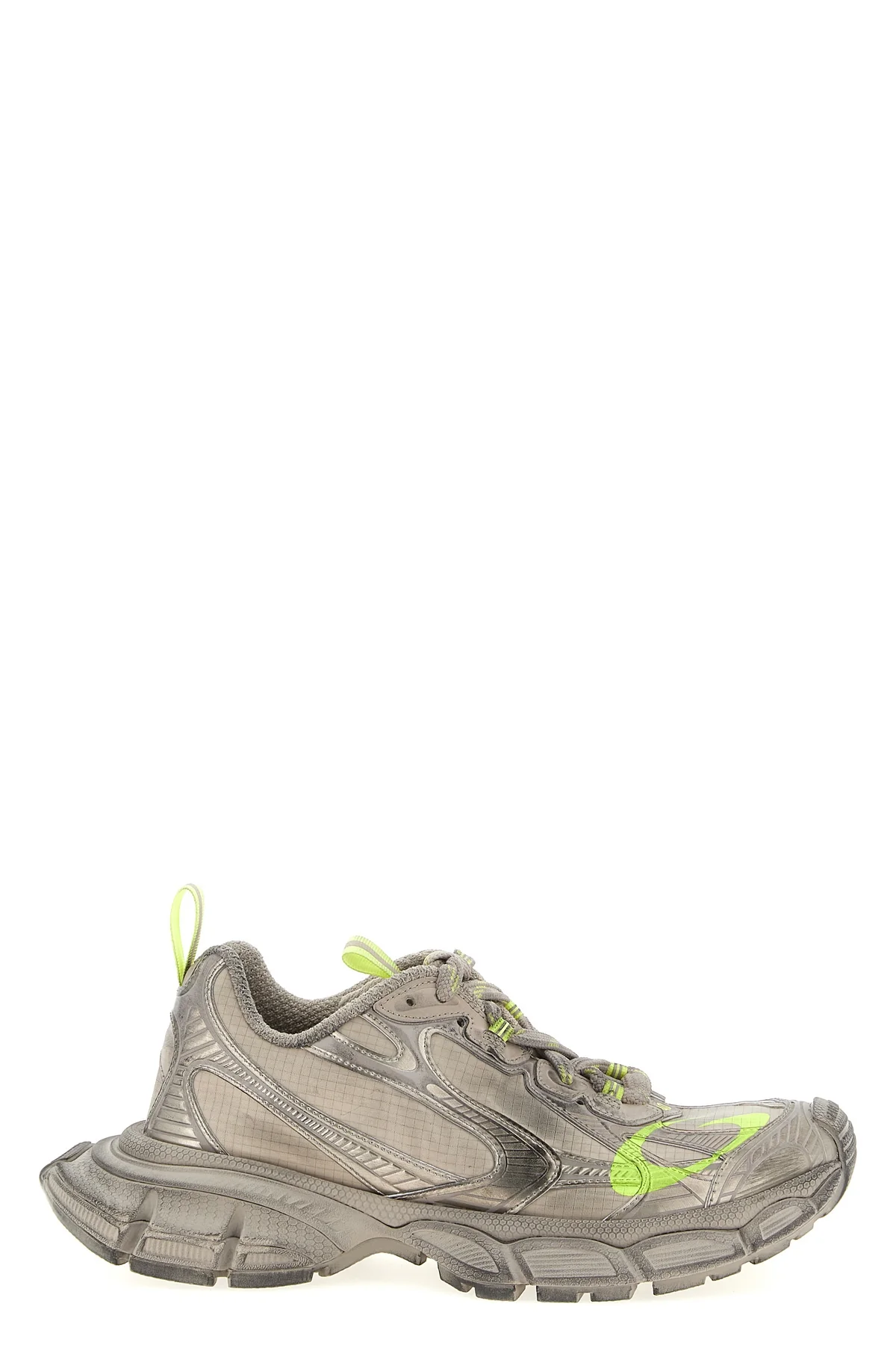BALENCIAGA 40 3xl used-effect mesh and polyurethane sneakers
