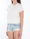 cropped t-shirt with logo