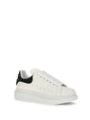 oversized sneakers with suede heel and crystal details