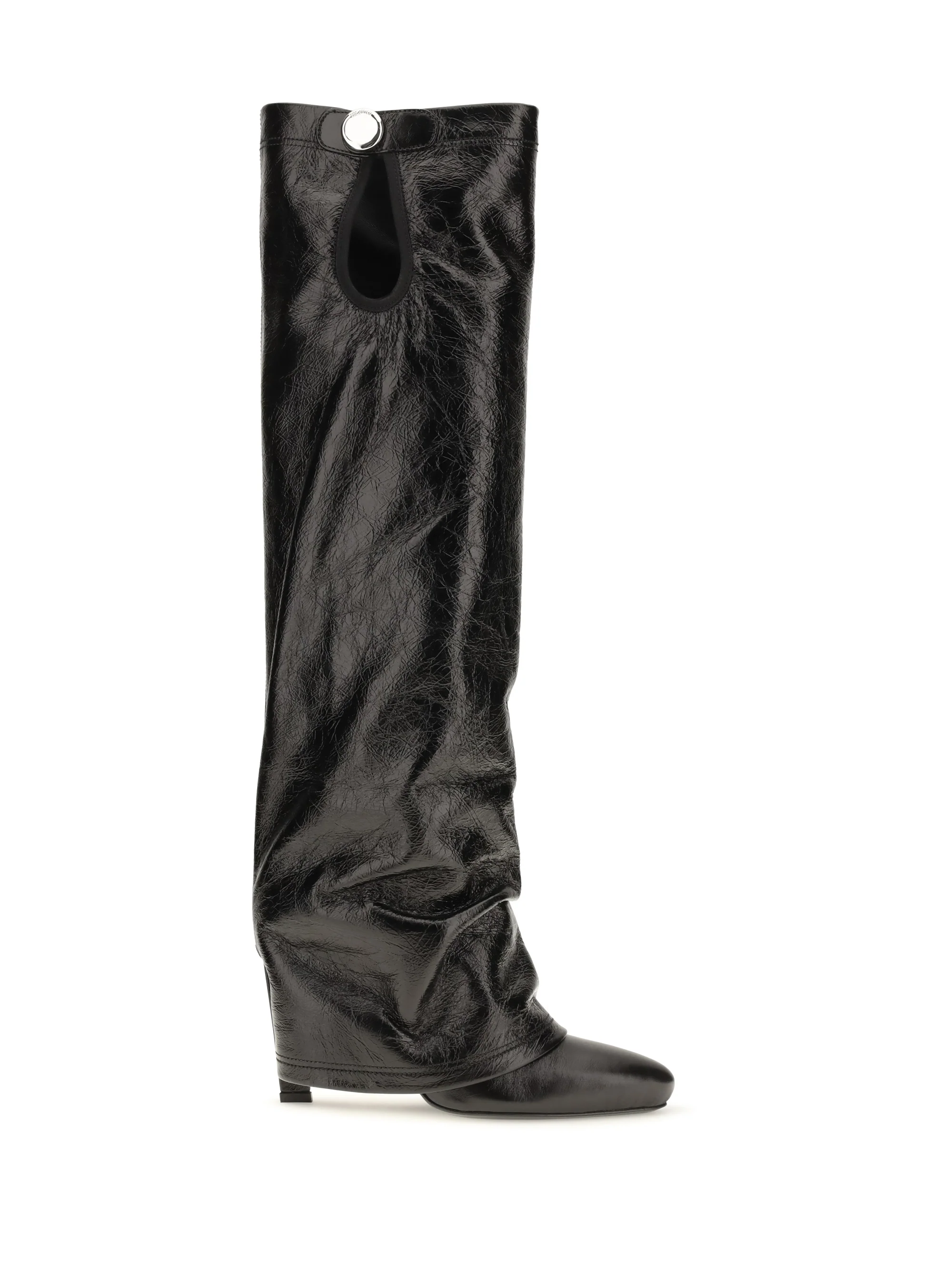 THE ATTICO 37 knee-high eco-leather boots