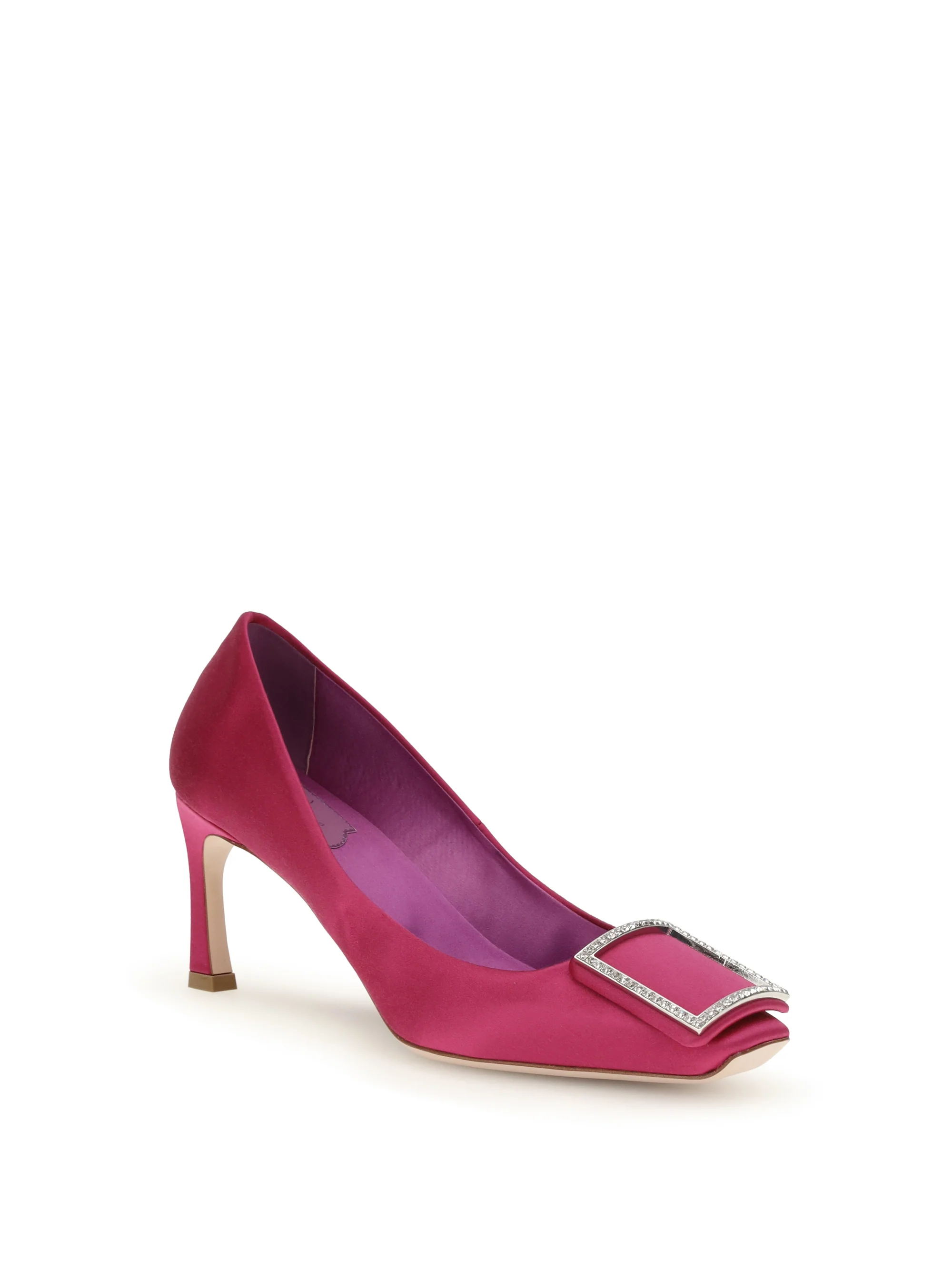 ROGER VIVIER 36 satin trompette pumps