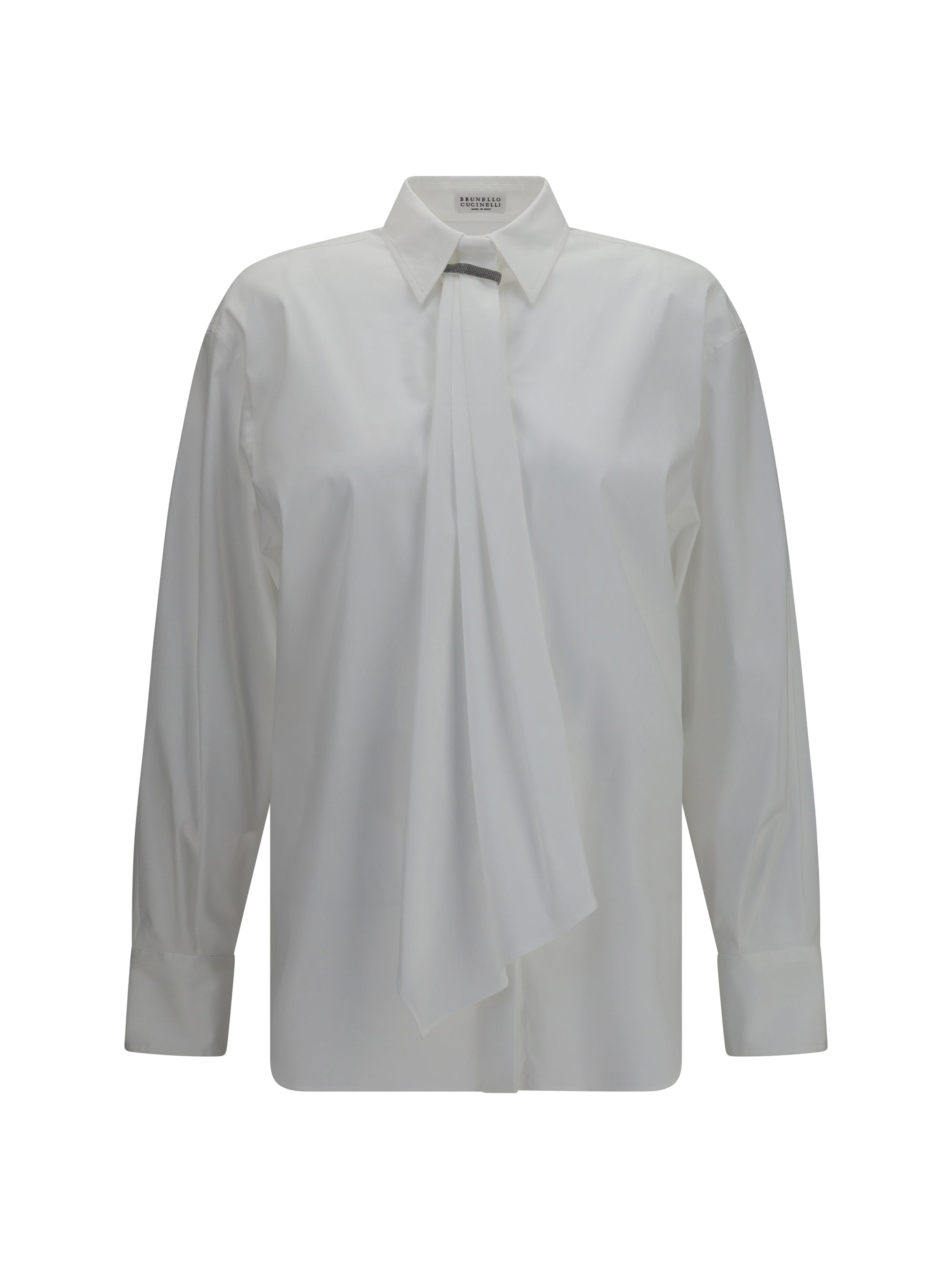 BRUNELLO CUCINELLI L shirt with monili embellishment