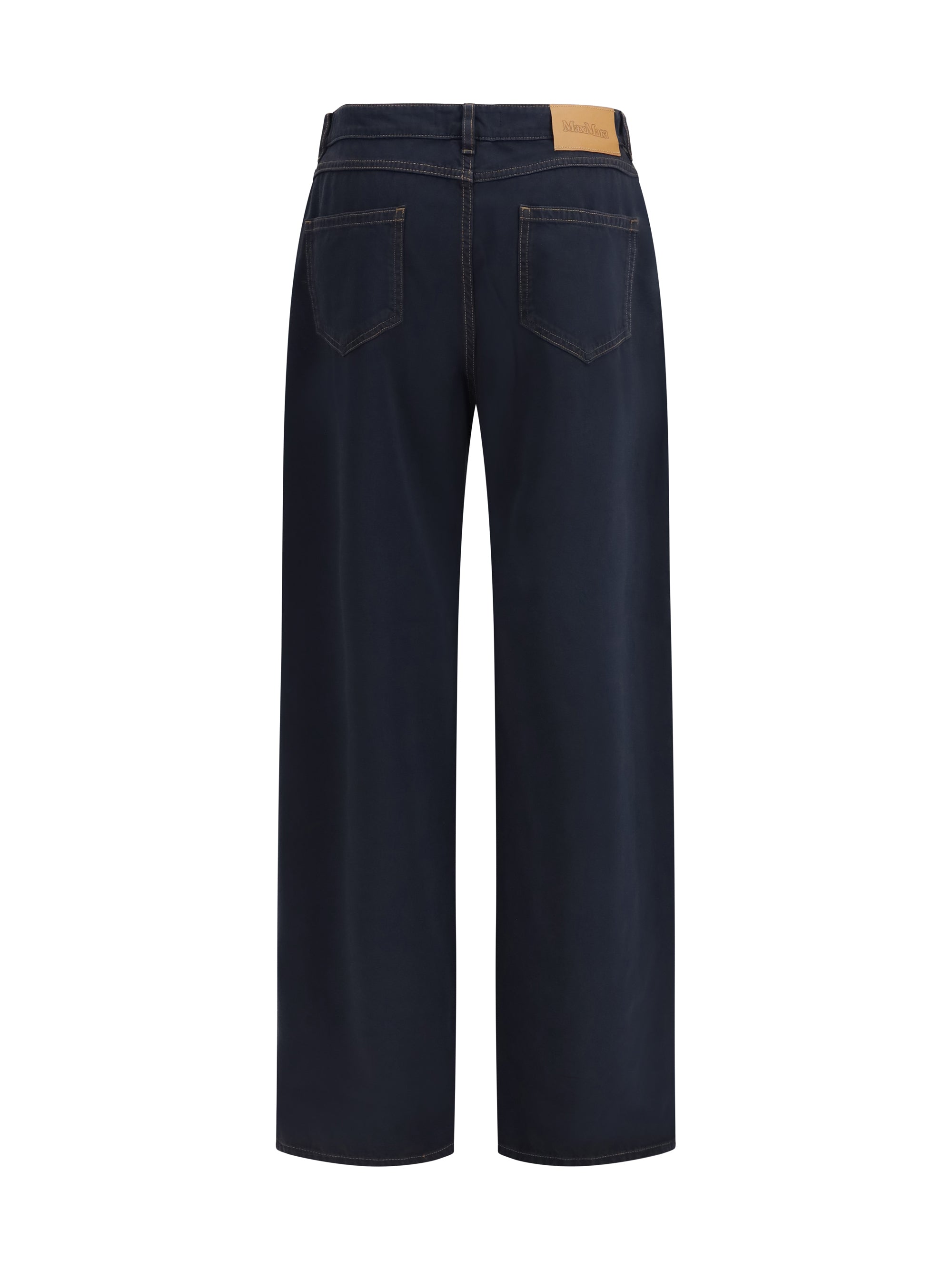 MAX MARA STUDIO 38 baggy pants in pure cotton satin