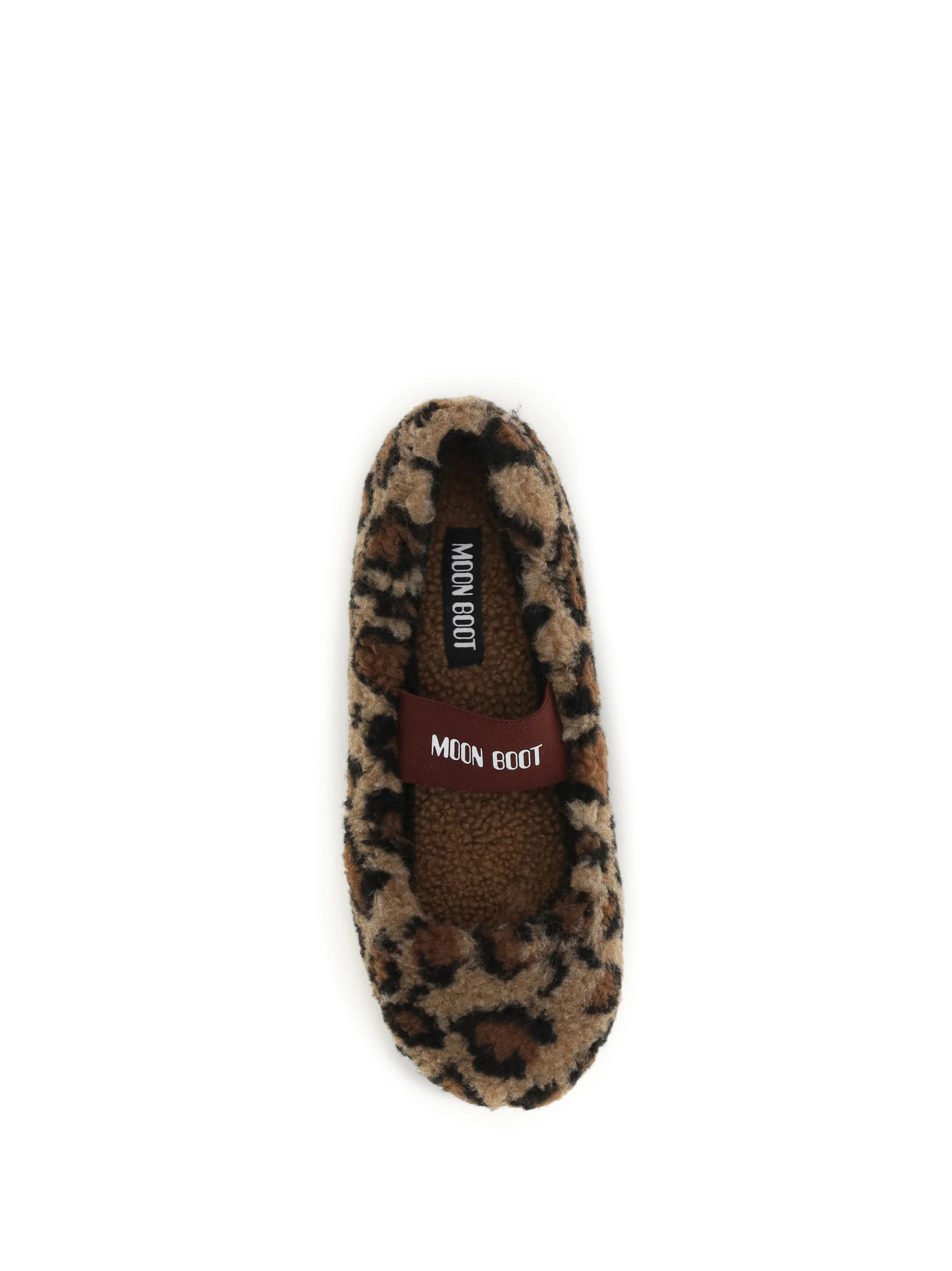 leopard teddy ballerinas