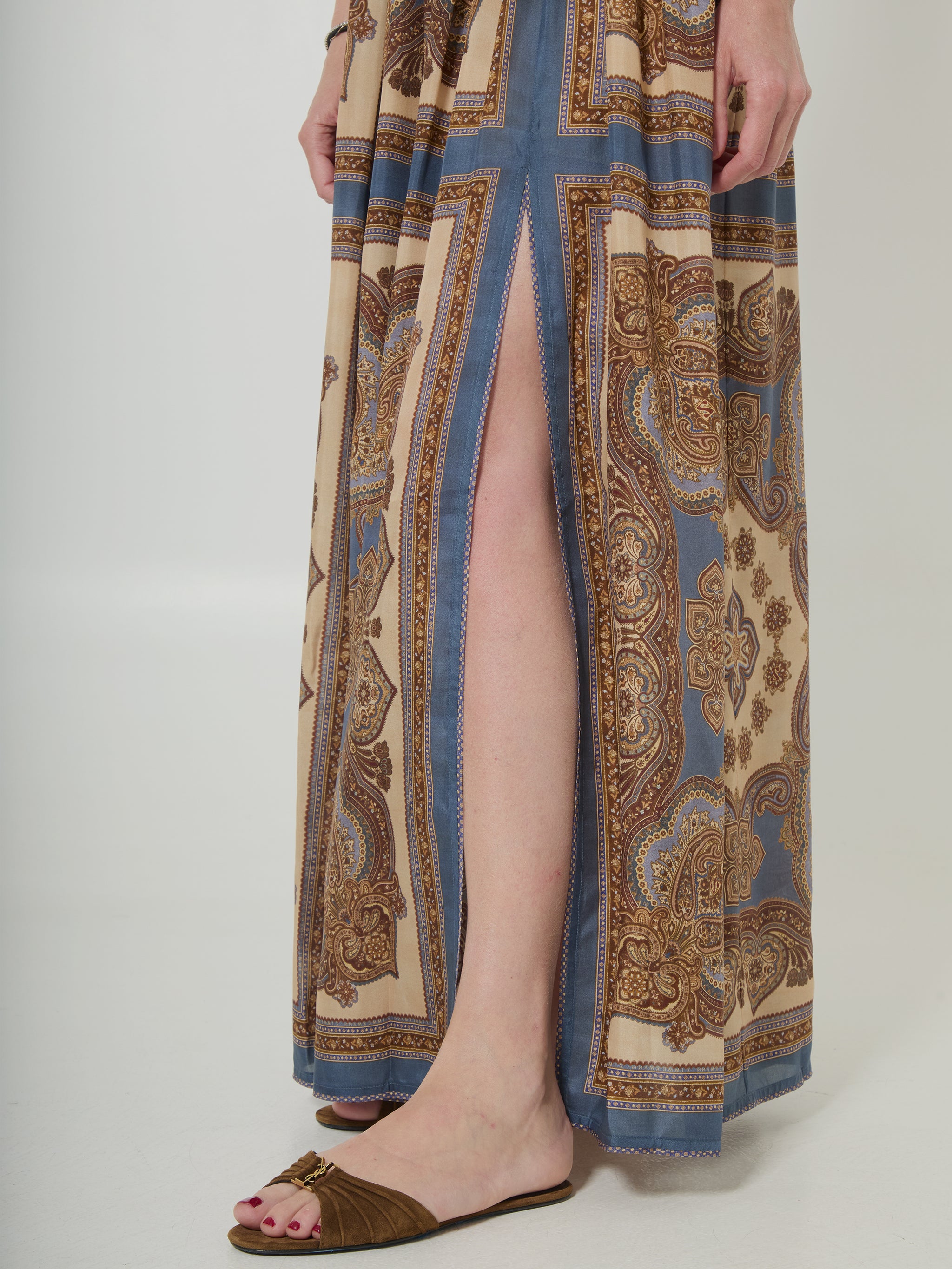 mahon waisted maxi dress
