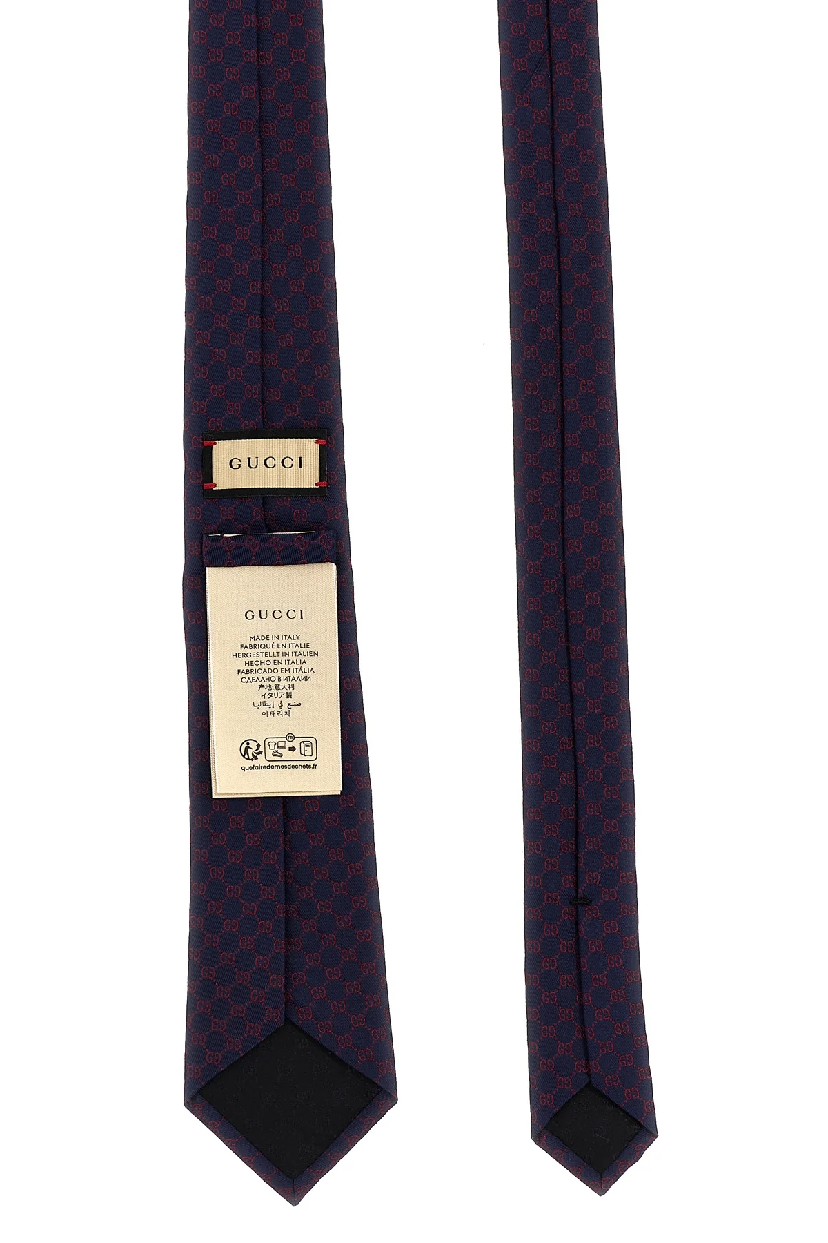 GUCCI OS mono morset silk tie