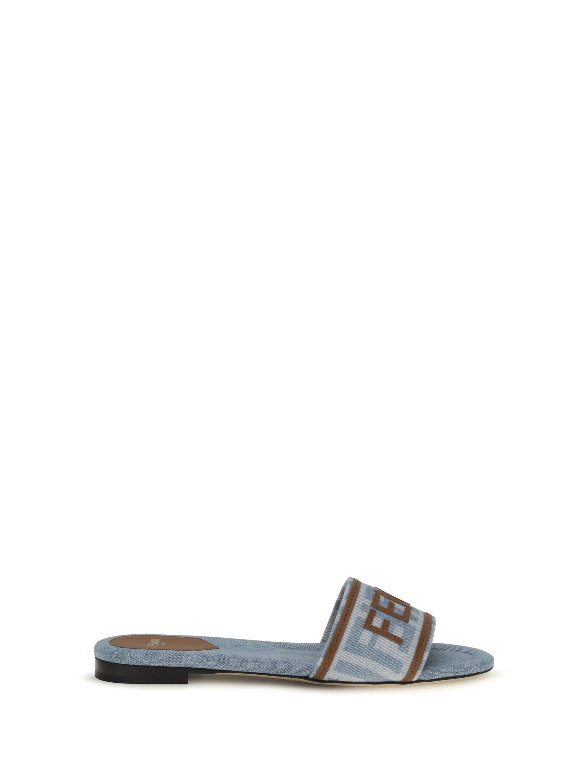 FENDI 38.5 ff denim sandals