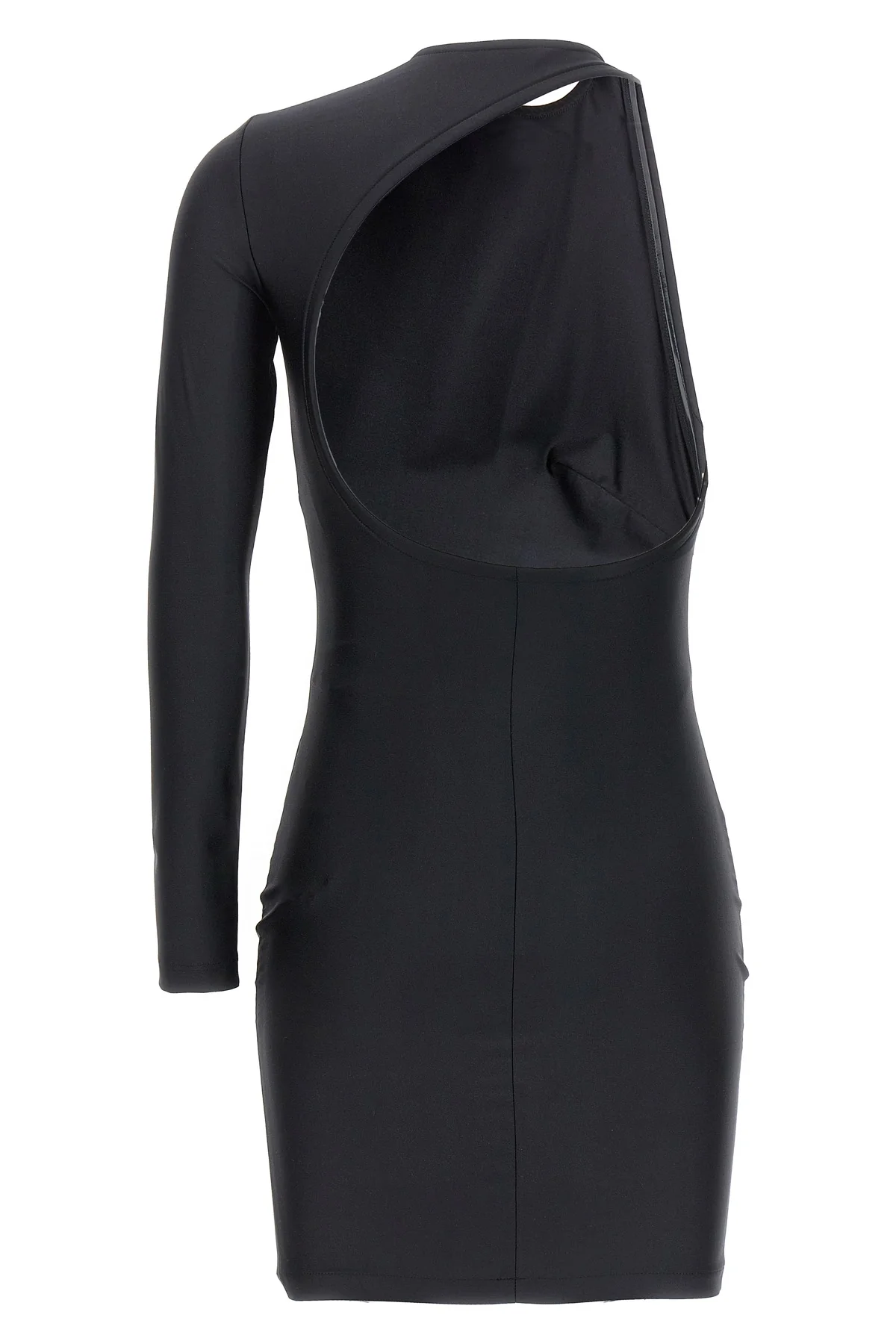 BALENCIAGA 36 one shoulder stretch fabric dress