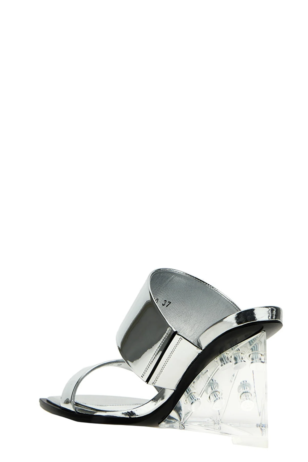 ALEXANDER MCQUEEN 36 mirror mirror-effect leather sandals