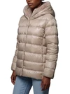 ultralight down jacket with faux fur