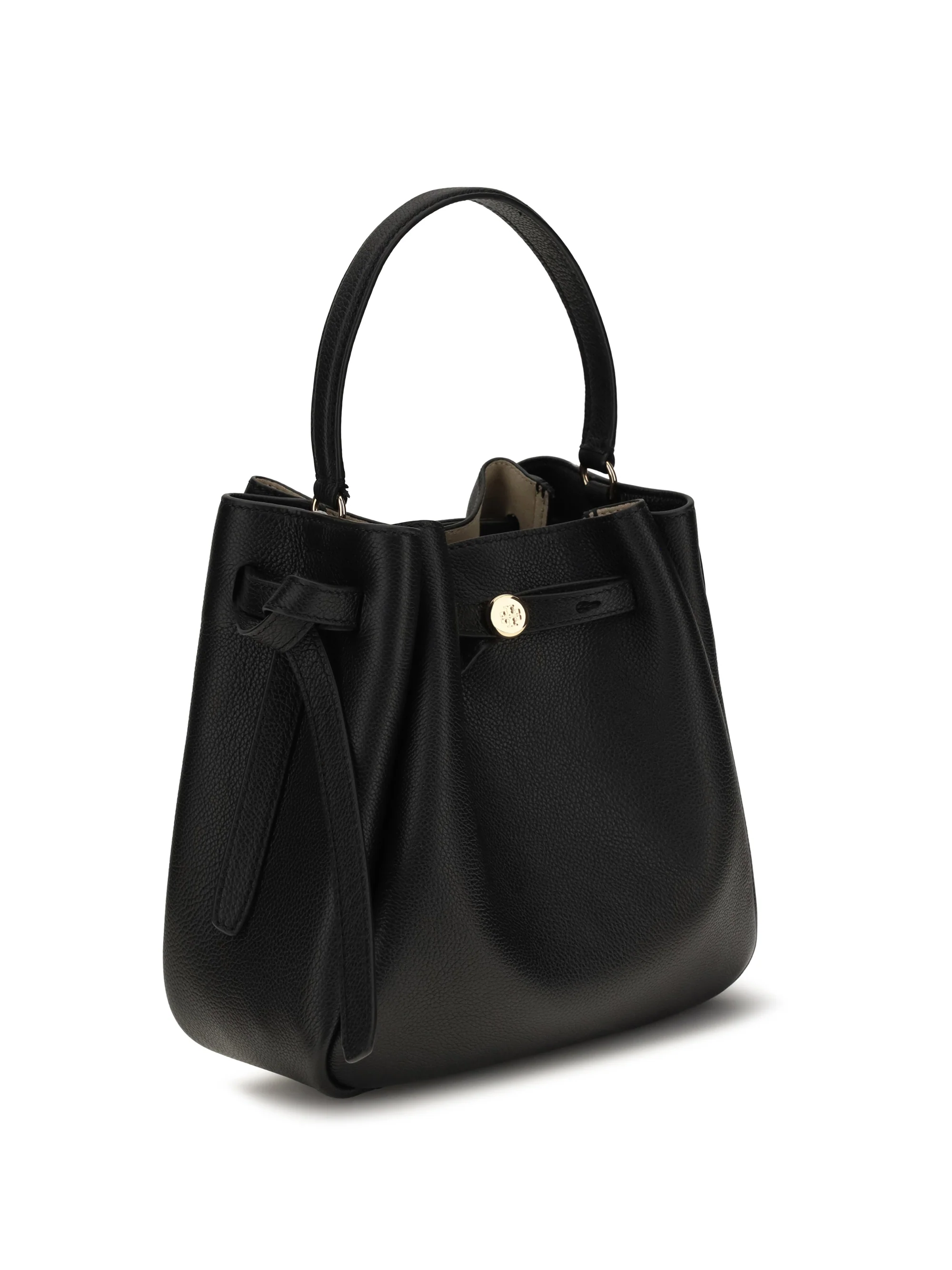 TORY BURCH OS romy hammered leather bucket bag