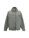 high-neck bomber with zips