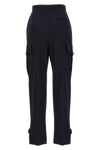 pantalone cargo in misto lana e cotone