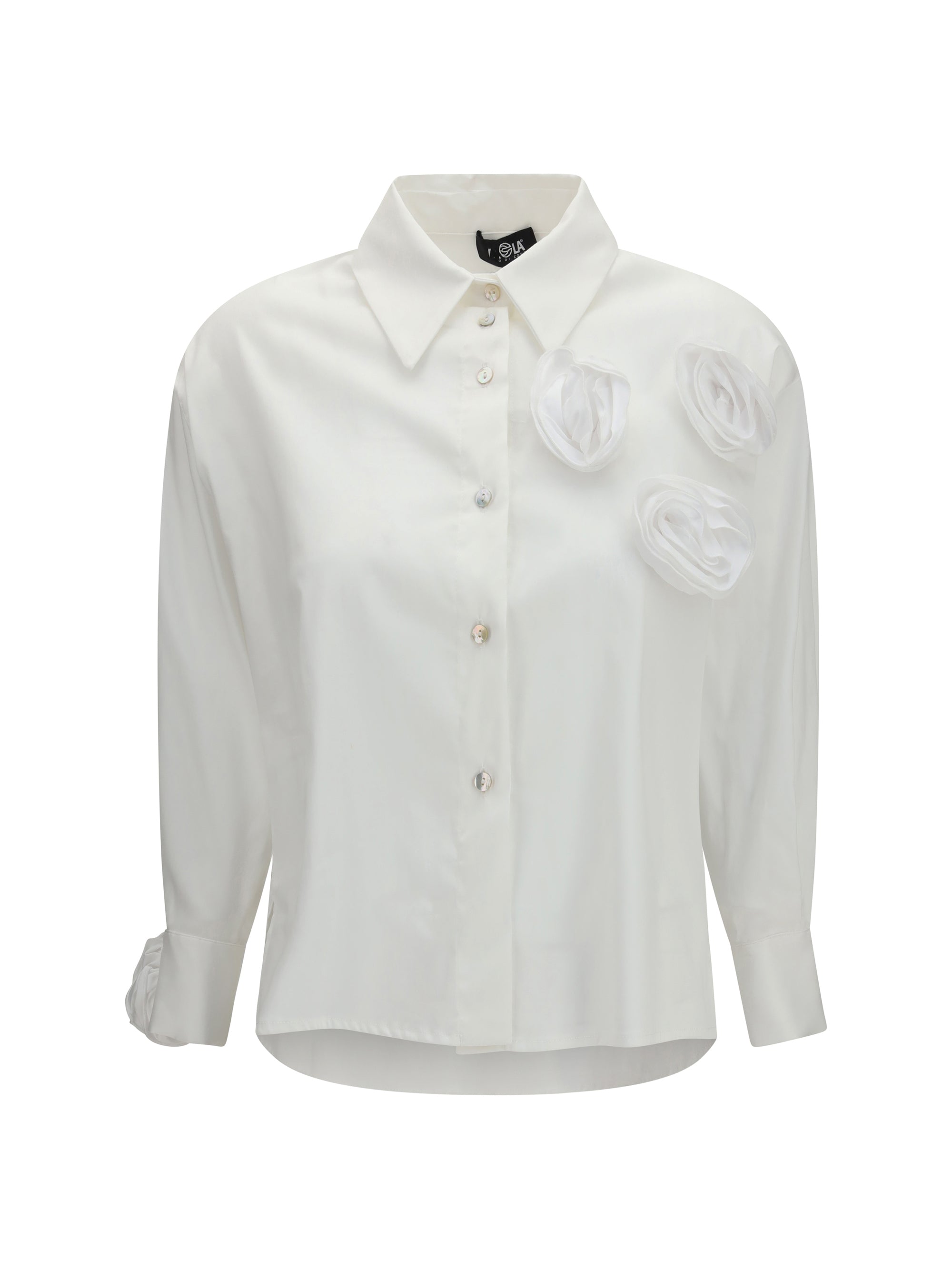ELLA 40 shirt with appliqué roses