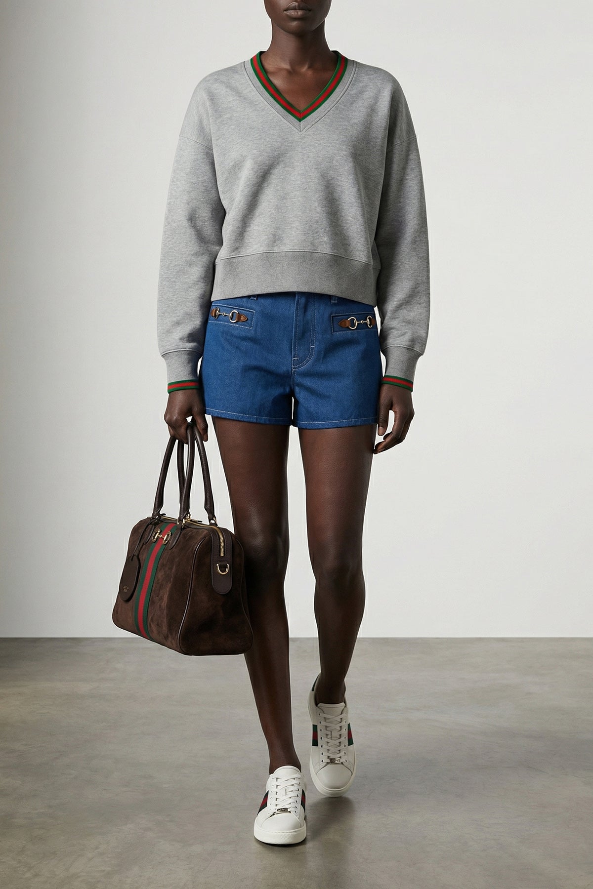 GUCCI 35 ace leather sneakers