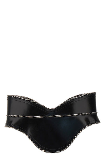 cintura corsetto in pelle